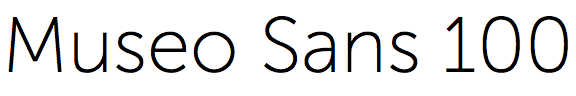 Museo Sans 100