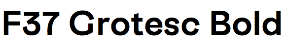 F37 Grotesc Bold