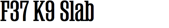 F37 K9 Slab