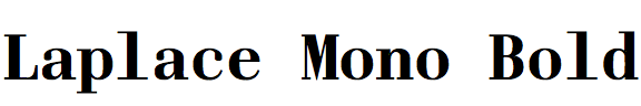 Laplace Mono Bold