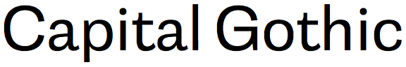 Capital Gothic