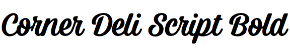 Corner Deli Script Bold