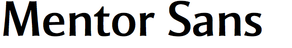 Mentor Sans