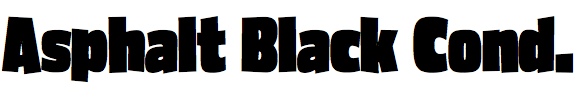 Asphalt Black Condensed
