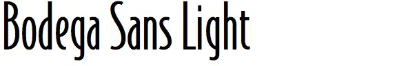 Bodega Sans Light