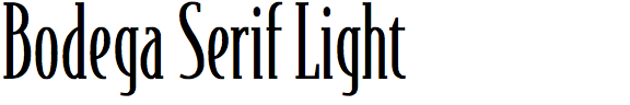 Bodega Serif Light