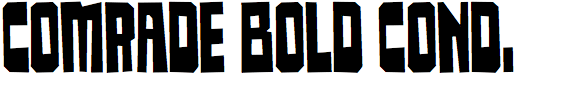 Comrade Bold Condensed