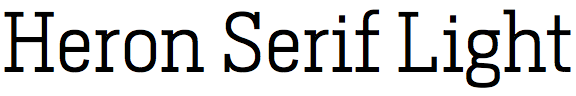 Heron Serif Light