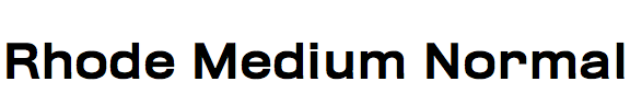 Rhode Medium Normal