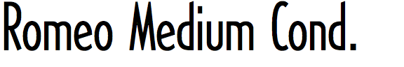 Romeo Medium Condensed