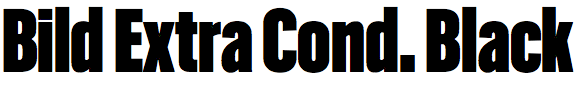 Bild Extra Condensed Black