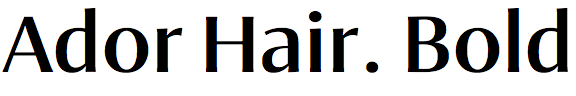 Ador Hairline Bold