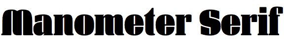 Manometer Serif
