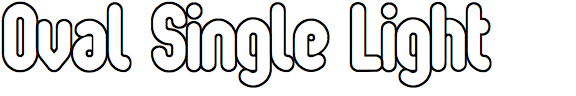 Oval Single Light