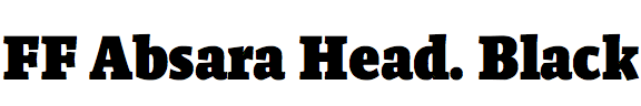 FF Absara Headline Black