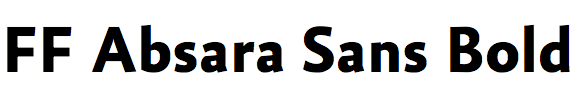 FF Absara Sans Bold