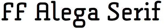 FF Alega Serif