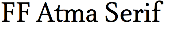 FF Atma Serif