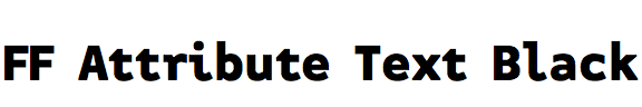 FF Attribute Text Black