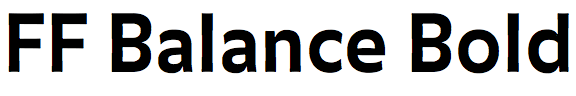 FF Balance Bold