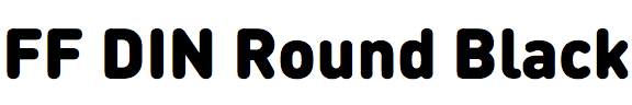 FF DIN Round Black