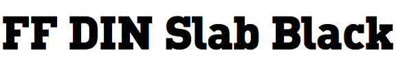 FF DIN Slab Black