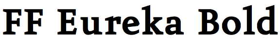 FF Eureka Bold