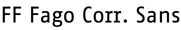 FF Fago Correspondence Sans