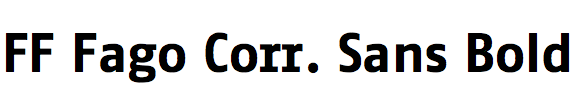 FF Fago Correspondence Sans Bold