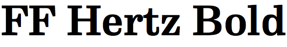 FF Hertz Bold