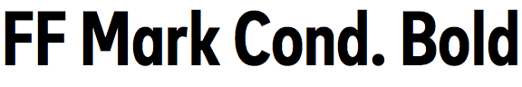 FF Mark Condensed Bold