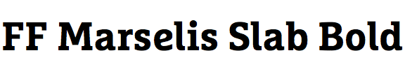 FF Marselis Slab Bold