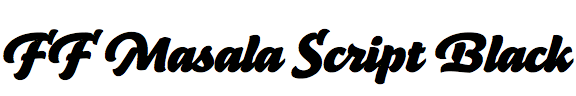 FF Masala Script Black