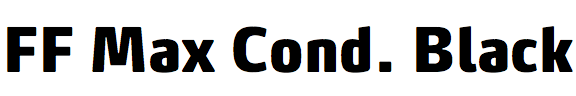 FF Max Condensed Black