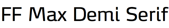 FF Max Demi Serif