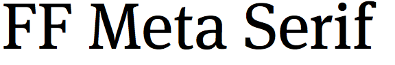 FF Meta Serif
