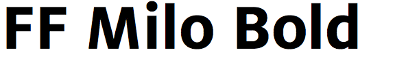 FF Milo Bold