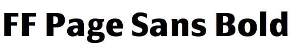 FF Page Sans Bold