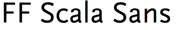 FF Scala Sans