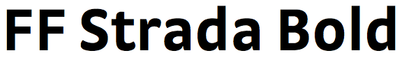 FF Strada Bold