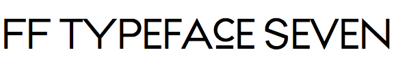 FF Typeface Seven