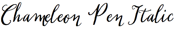 Chameleon Pen Italic