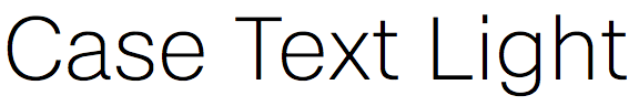 Case Text Light