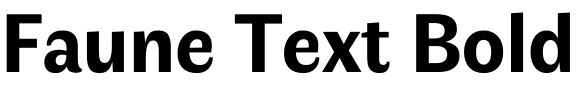 Faune Text Bold