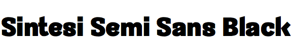 Sintesi Semi Sans Black