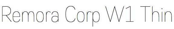 Remora Corp W1 Thin