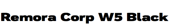 Remora Corp W5 Black