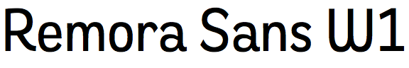 Remora Sans W1