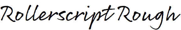 Rollerscript Rough