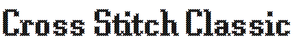 9 free crossstitch fonts